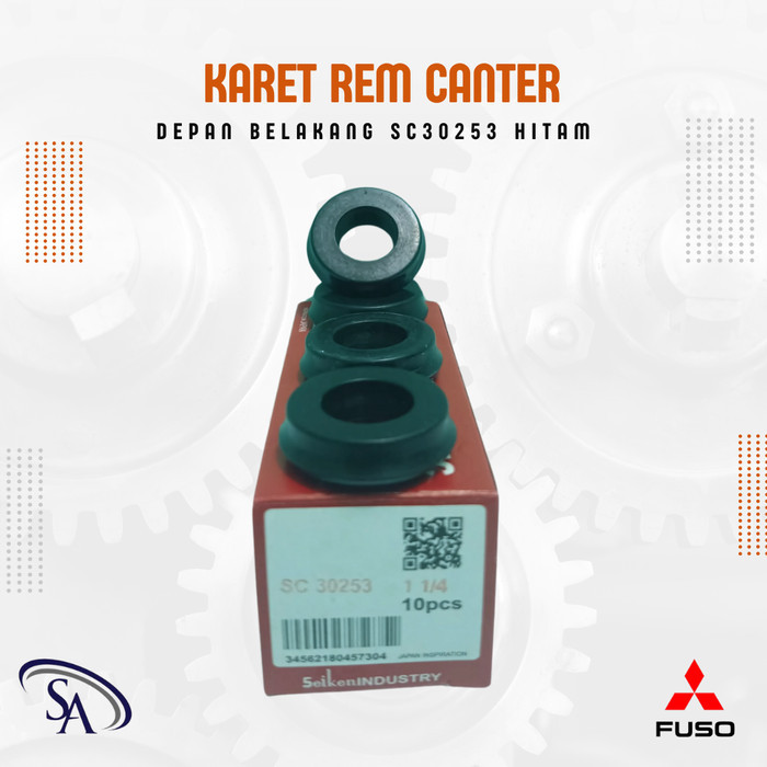 KARET REM CANTER DEPAN BELAKANG SC30253 HITAM PREMIUM