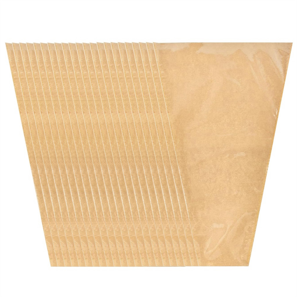 

50 Pack Flower Sleeves for Bouquet, 14 X 22 Inches Flower Wrapping Paper Bag, Clear Front Kraft Flower Paper