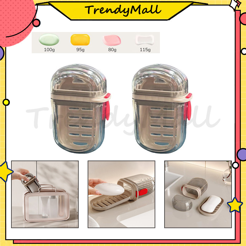 Kotak Sabun Batangan /Tempat Sabun Mandi Tempat kotak Sabun batang Travel kotak