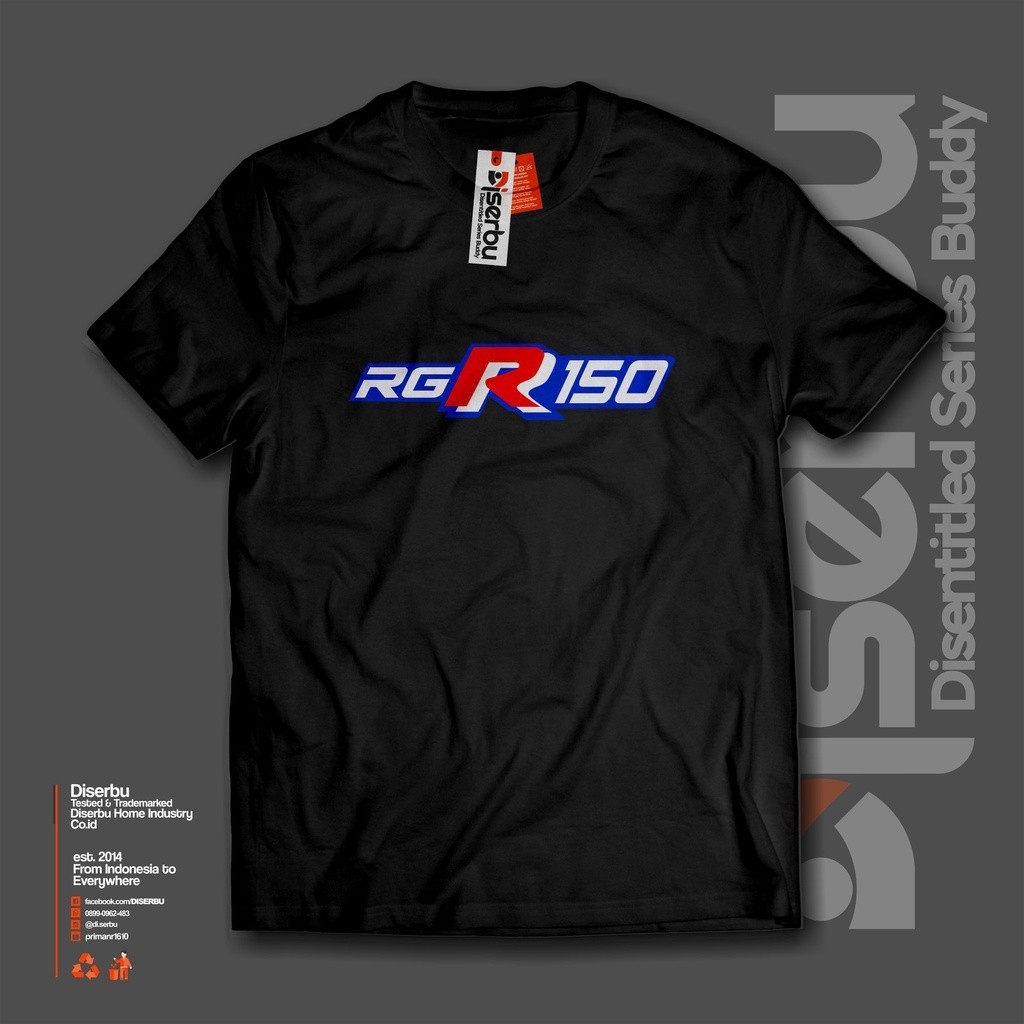 KAOS MOTOR SUZUKI RGR 150 KAOS COWOK PRIA DISTRO MOTOR RACING HELL CB HEREX 2 STROKE IPONE SPARE PAR
