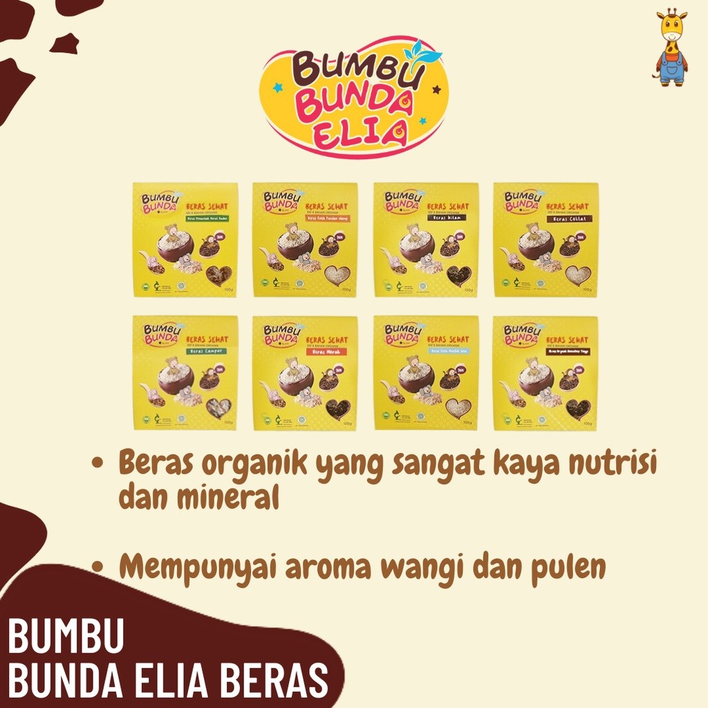 

Bumbu Bunda Elia Beras MPASI Organik / Beras BB Booster / Beras Anak / Beras Bayi