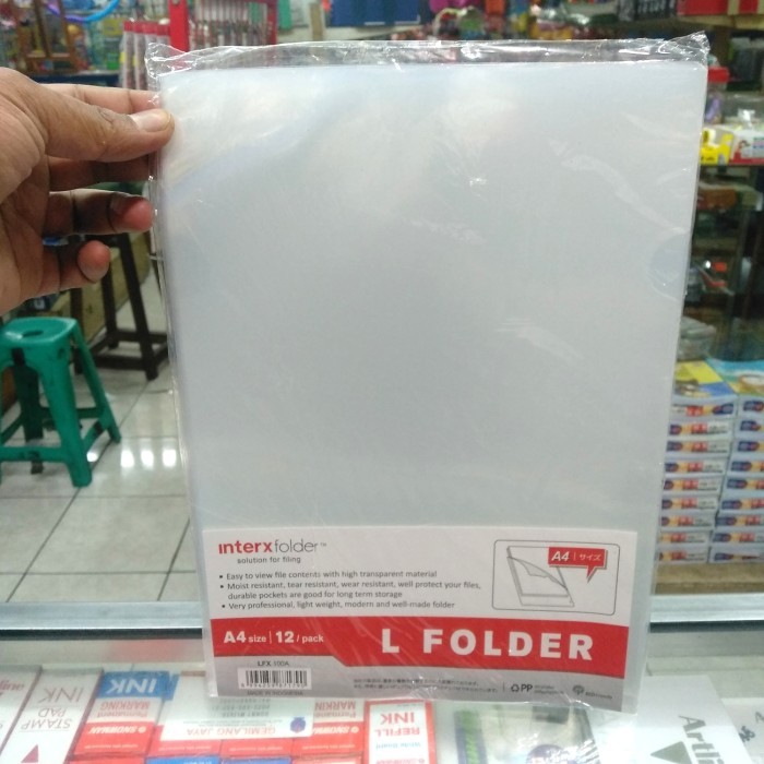 

⭐BISA COD⭐ Map Clear slevees inter X folder A4 isi 12