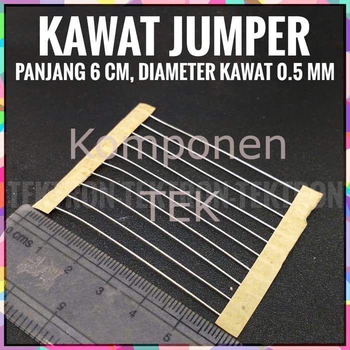 Kawat Jumper 6cm d.0.5mm resistor 0 ohm wire breadboard pcb arduino harga perbuah