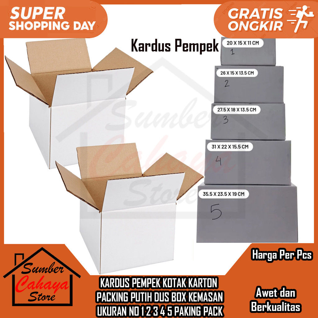 

Kardus Pempek Kotak Karton Packing Putih Dus Petak Box Kemasan Ukuran No 1 2 3 4 5 Paking Peking Pack Pak Makanan Barang Empek Besar Kecil Jumbo Boks Bok Kertas Wadah Tebal Aqua Lauk Tempat Makan