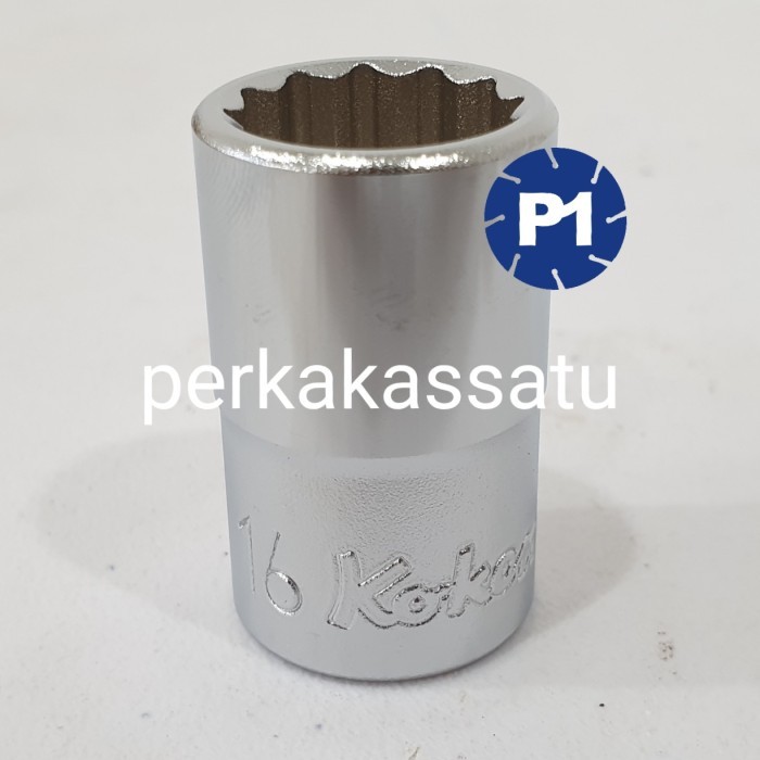 KUNCI MATA SOCK 1/2" X 16MM 12PT KOKEN JAPAN 16 MM SOCKET SOK SHOCK
