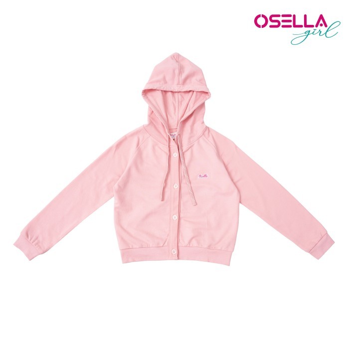 Osella Kids Hooded Cardigan Outer In Pink 2361500113 | Jaket Anak Perempuan