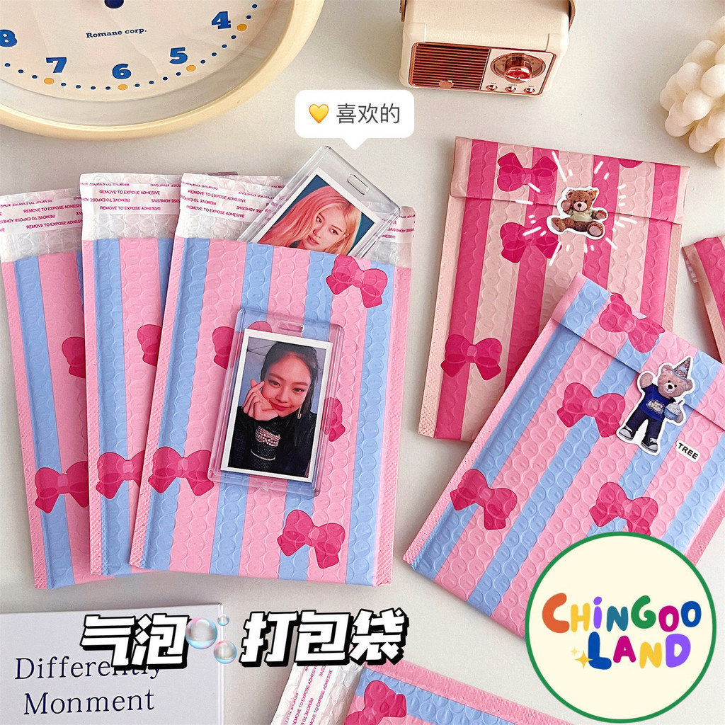 

Chingooland Coquette Bubble Mailer Pita Pink Bubble Bag Polymailer Packing Lucu Premium