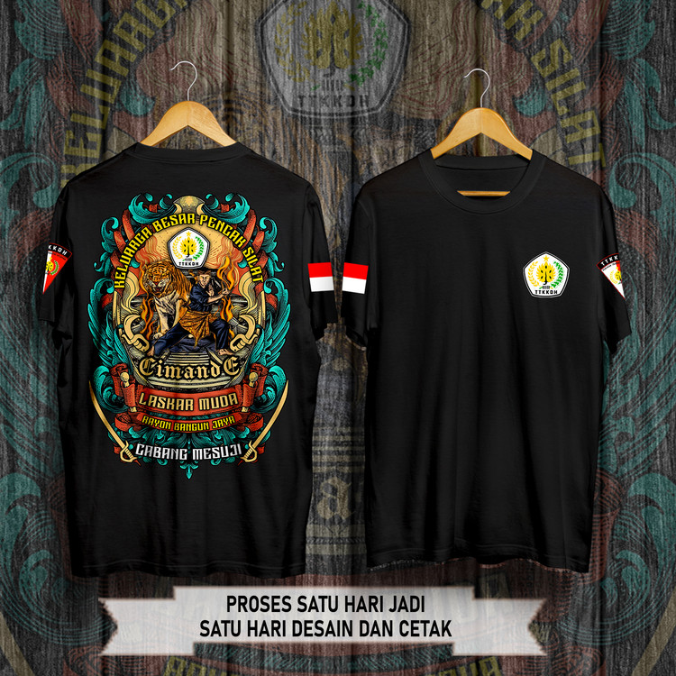 KAOS PENCAK SILAT CIMANDE INDONESIA- BAJU SILAT KEREN TTKKDH SILAT SADULUR - T SHIRT PRIA ATASAN COD