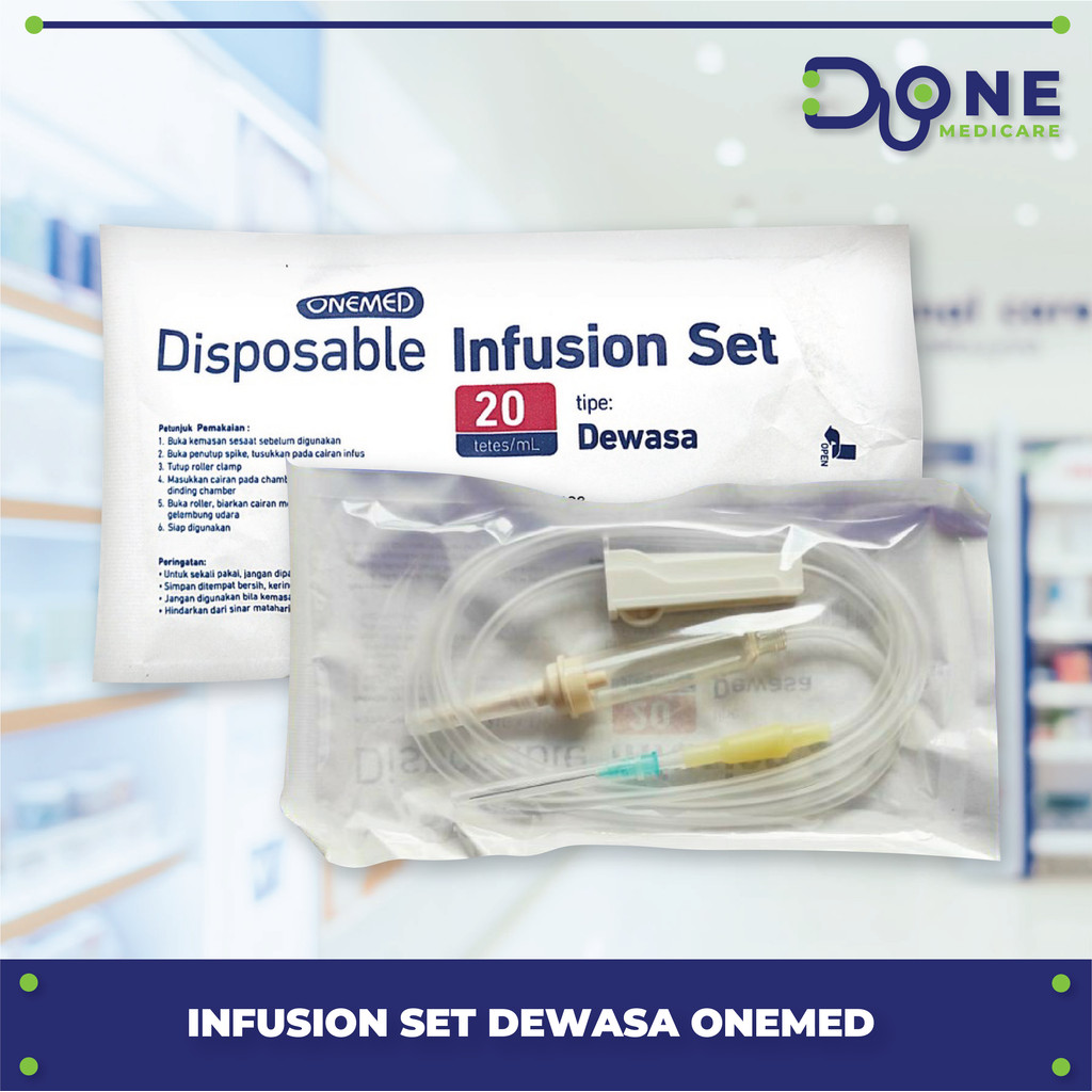 Infus Set Onemed Infus Dewasa / Selang Infus Dewasa