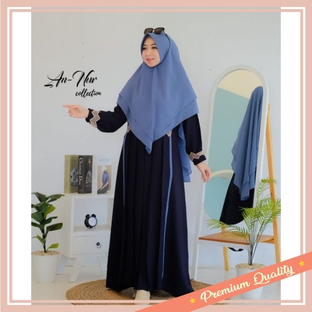 GAMIS CEWEK LEBARAN 2025 CANTIK / RANIA SET SYAR'I ORY AN-NUR COLLECTION/GAMIS SET RANIA BY AN-NUR