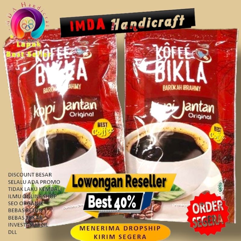 

MAKRIFATBUSINESS PAKET 2 PCS KOPI BIKLA JANTAN KOPI ASLI ROBUSTA JEMBER 125 GRAM
