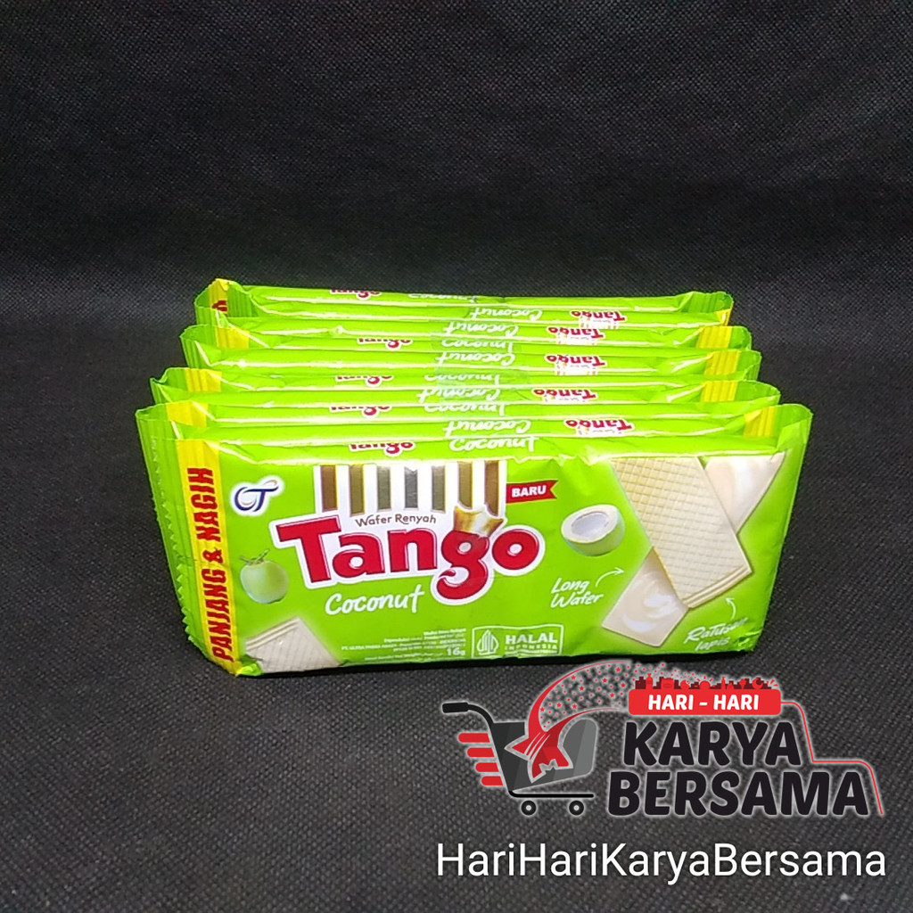 

MAKANAN RINGAN TANGO WAFER COCONUT LONG WAFER 10'S X 16GR