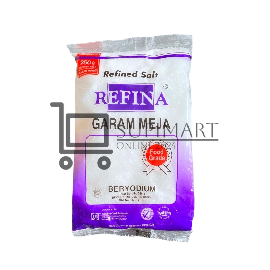 

Refina Garam Dapur / Refina Garam Meja Refined Salt 250 gr