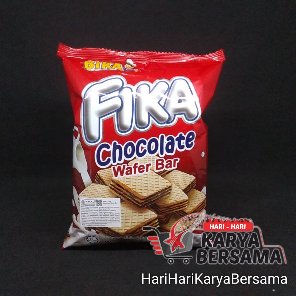 

MAKANAN RINGAN WAFER BIKA FIKA CHOCOLATE WAFER BAR 70GR