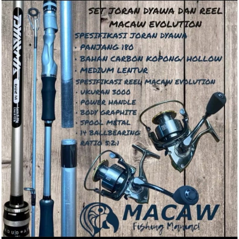 ( PROMO) SET JORAN DYAWA DAN REEL EVOLUTION 3000