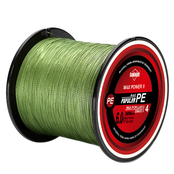 SeaKnight Brand TriPoseidon Series 4 Strands 300M PE Braided Fishing Line 8-60LB Multifilament Fishi