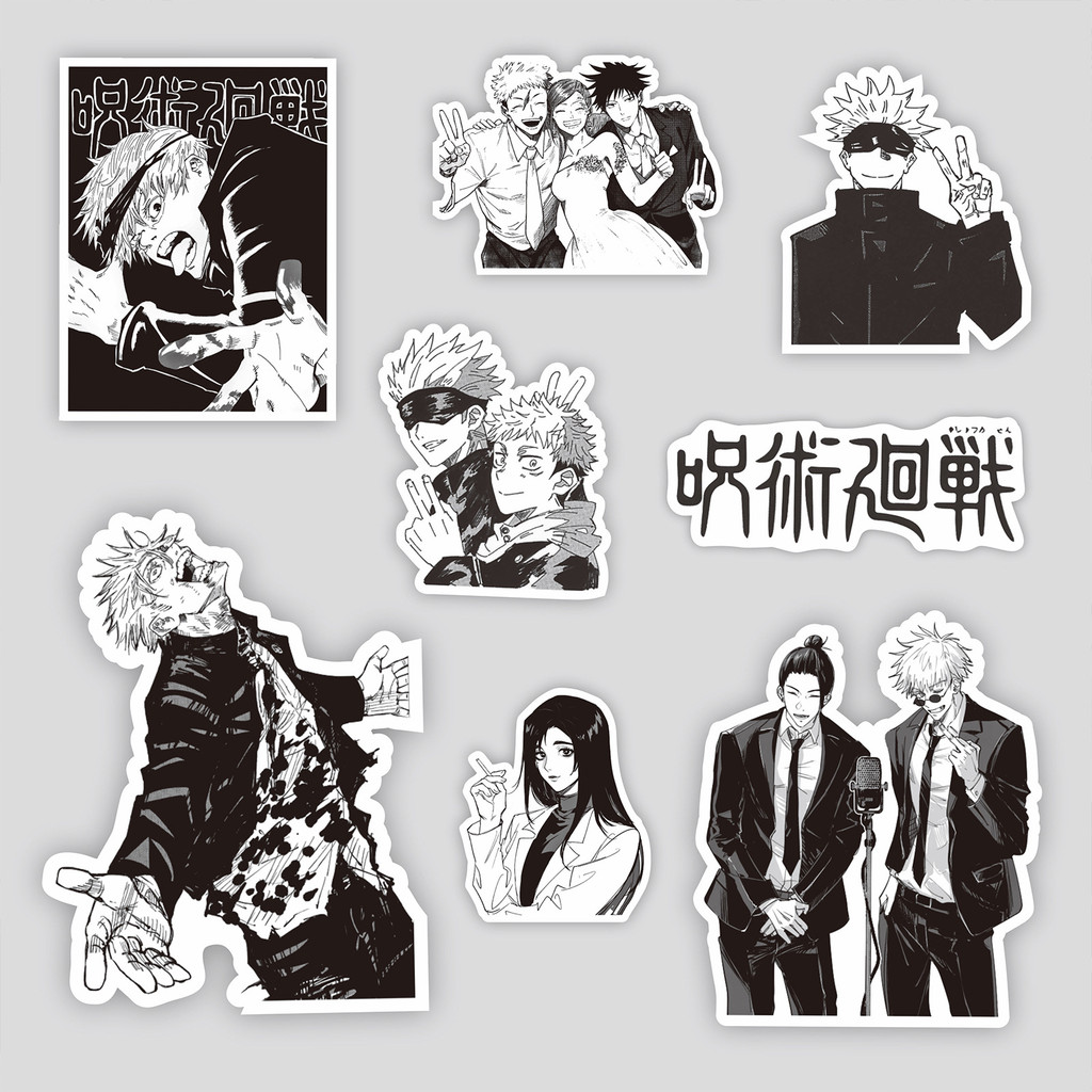 

65Pcs/Set Jujutsu Kaisen Series Stickers High Quality Gojo Satoru Geto Suguru Decoration DIY Hand Account Diary Stickers Gifts
