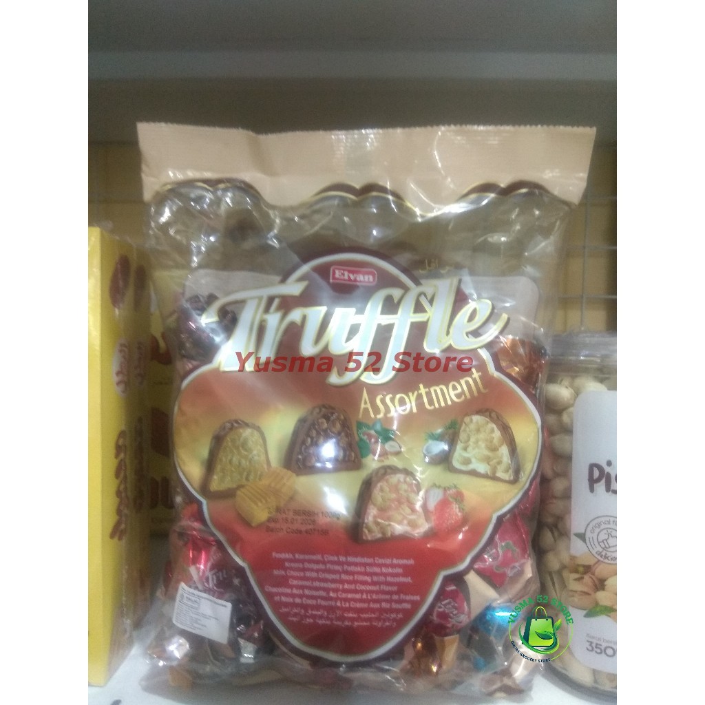 

Coklat Truffle Elvan Turky Mix Berat Isi 1 Kilo Gram