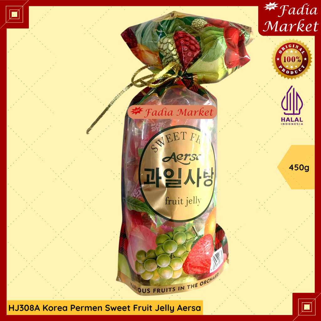 

PERMEN IMLEK SINCIA HJ308A Korea Sweet Jelly Fruit Candy Aersa Aneka Rasa Buah 450g