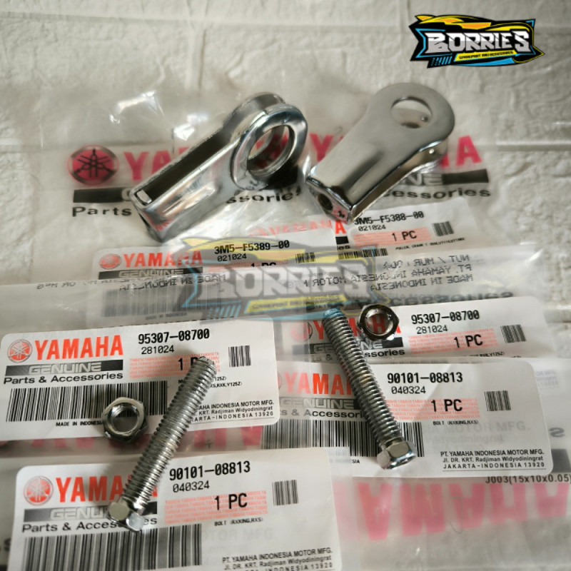 setelan rantai Chrome crome set mur baut rx king sparepart Original