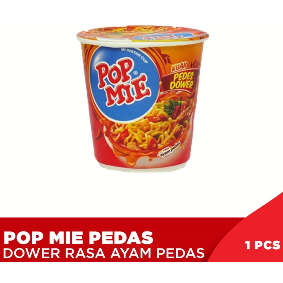 

indofood Pop Mie Pedas Dower Rasa Ayam Pedas indofood