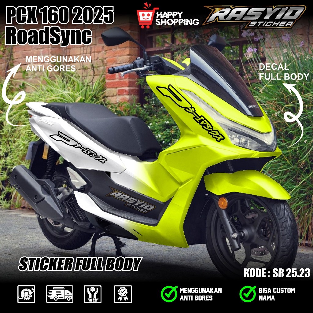 `` COD Sticker Decal Full Body Honda PCX 160 RoadSync 2025 Decal Sticker Full Body PCX 160 2025 Grad