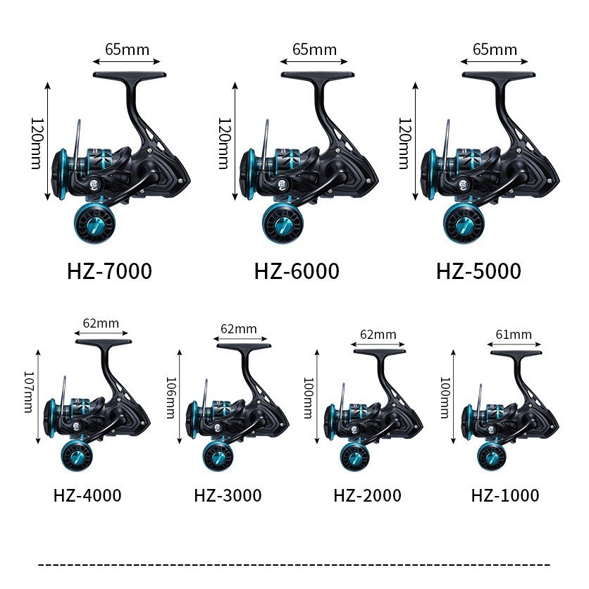 BIG PROMO DX TOKO REEL PANCING HZ 500-7000 METAL SALTWATER ASLI BESI DAIDO FISHING REEL 50KG REEL