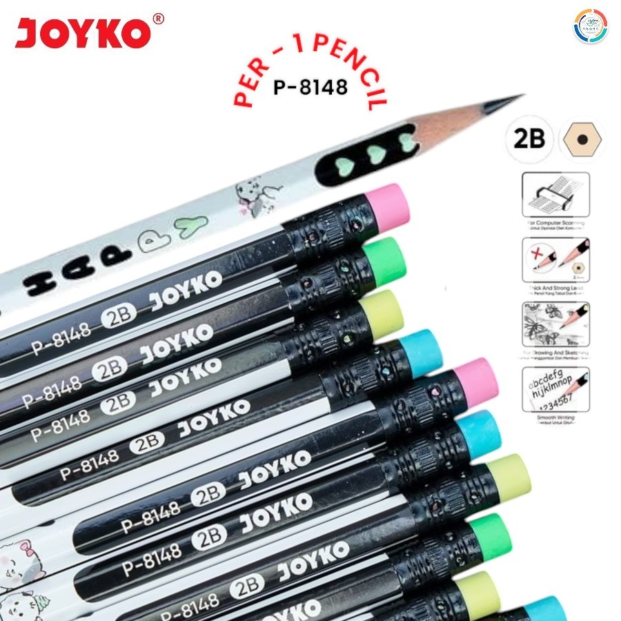 

Joyko Pensil Tulis P-8148 2B [Per Pcs]