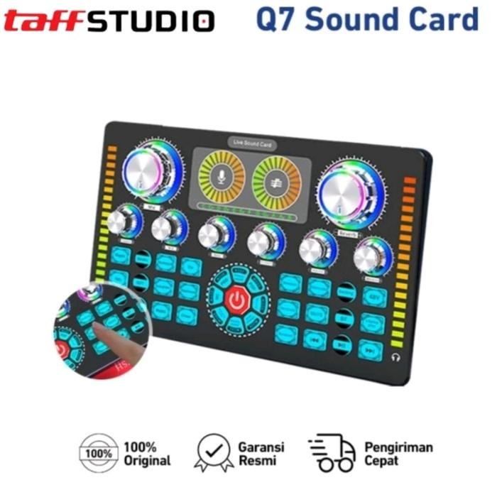 SALE - Soundcard Q7 Mixer Audio External Live Phantom Power 48V Kartu Suara Terbaik Amplifier - Soun