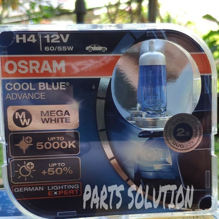 NDpart Bohlam Lampu Putih Hyundai Atoz i10 i20 Grand Avega OSRAM H4 Cool Blue