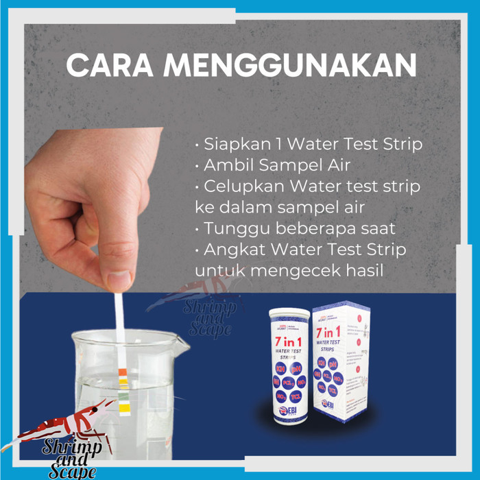 LARIS -Ebi 7 in 1 Water Test KH GH Nitrit Nitrat Klorin Alat Tes Air Aquarium