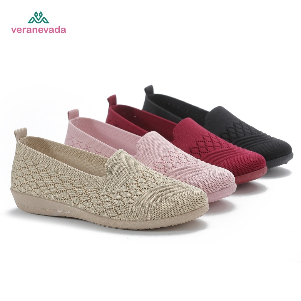 Vera Nevada Sepatu Flat Slip On Wanita Shoes A24