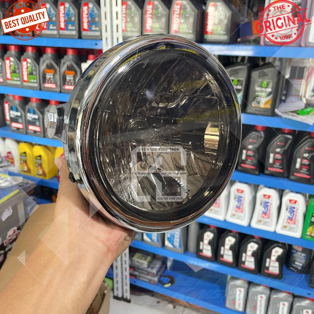 Lampu Depan Reflektor Ninja SS SMOKE HITAM BATOK HITAM Tiger Lama Kualitas Terbaik