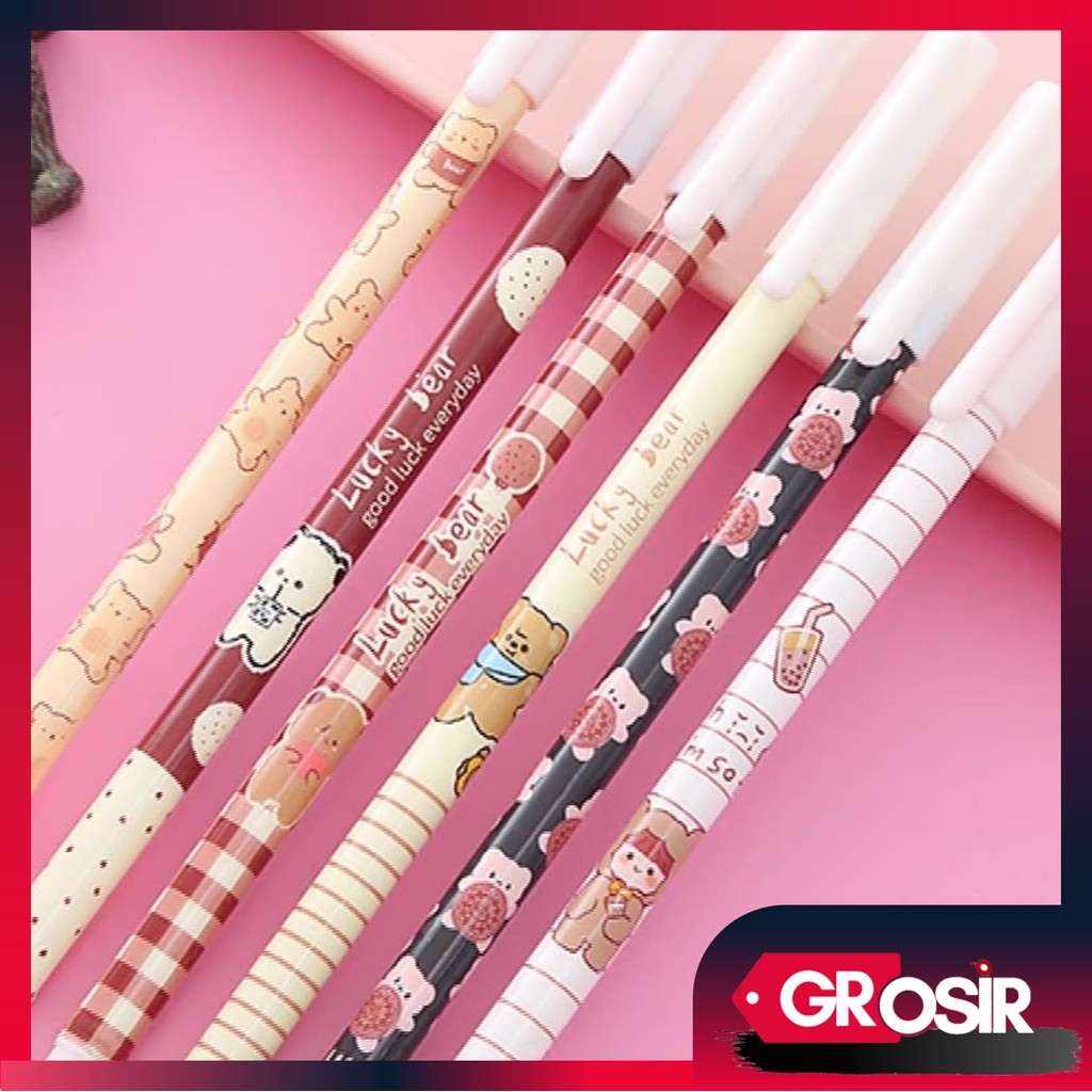 

Grosir - S5711 Pulpen Gel Motif Cute Bear / Pena Beruang Lucu Import / Pulpen Korea Pelajar / Alat Tulis Kerja Motif Beruang Lucu