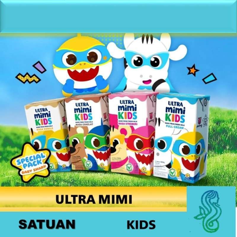 

SATUAN SUSU ULTRA MIMI 125ML UHT COKLAT/FULL CREAM/ VANILA/ STROBERI