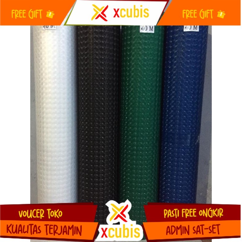 Fiber viber plastik penutup pagar DIMENSI motif 3D harga per 1meter