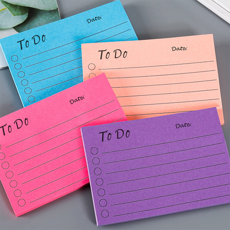 

3pcs 50 Sheets ToDoList Memo Pads Kawaii Daily Planner Tearable Sticky Notes Message Notes Korean Stationery Office Writing Pads
