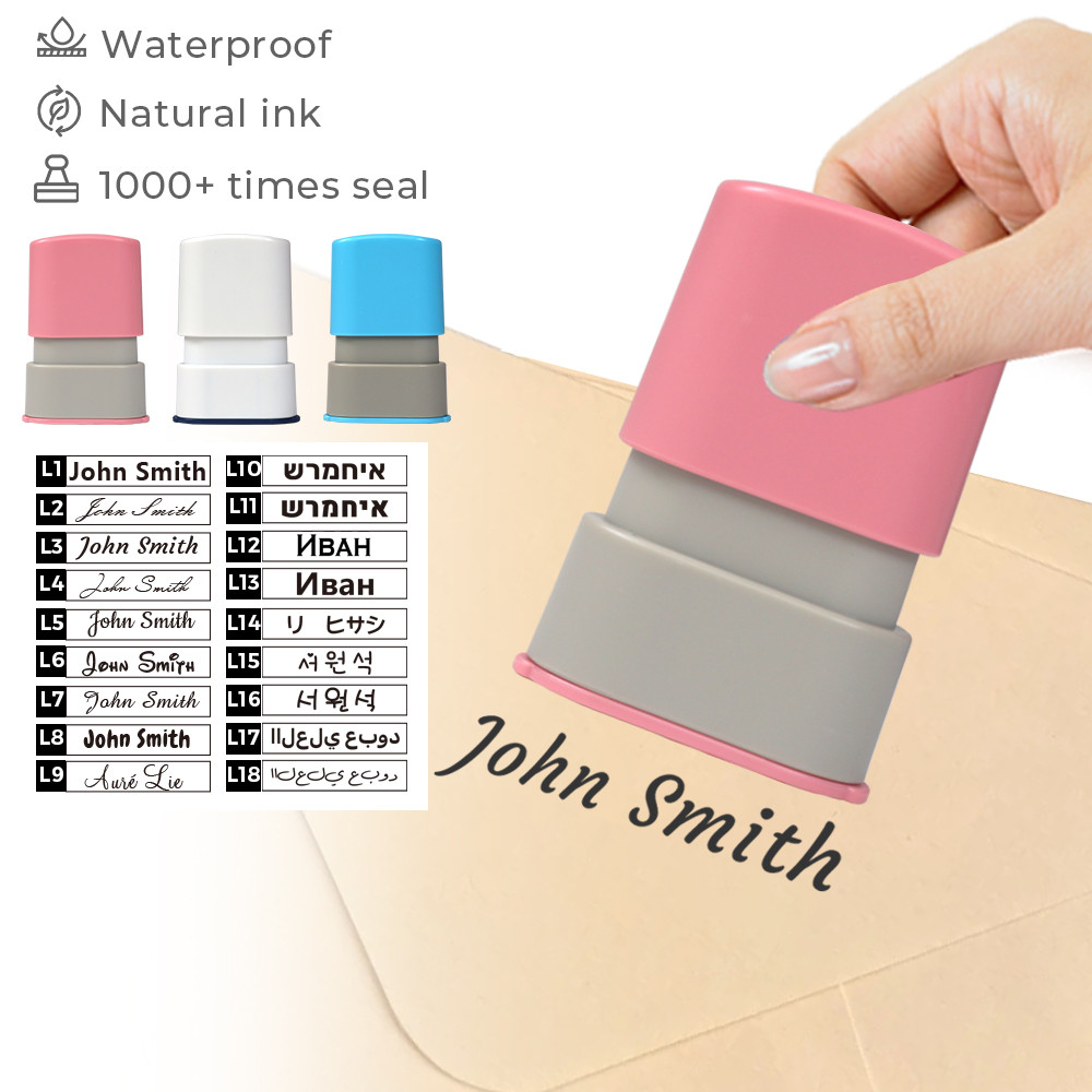 

Custom Kid Name Brand Company Name Logo Teacher Leader Signature Child Cloths Contract Selfing-inking Stamp Available Refillable