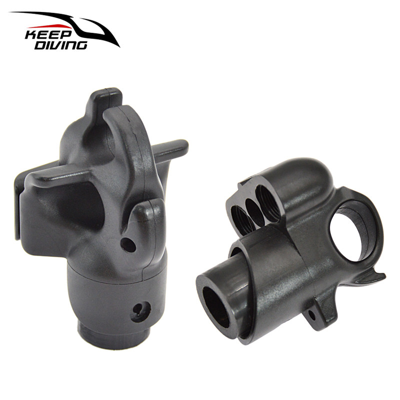 Single /Double Hole Scuba Diving Spearfishing Hunting Speargun Head Fish Spearfishing Muzzle Europe 