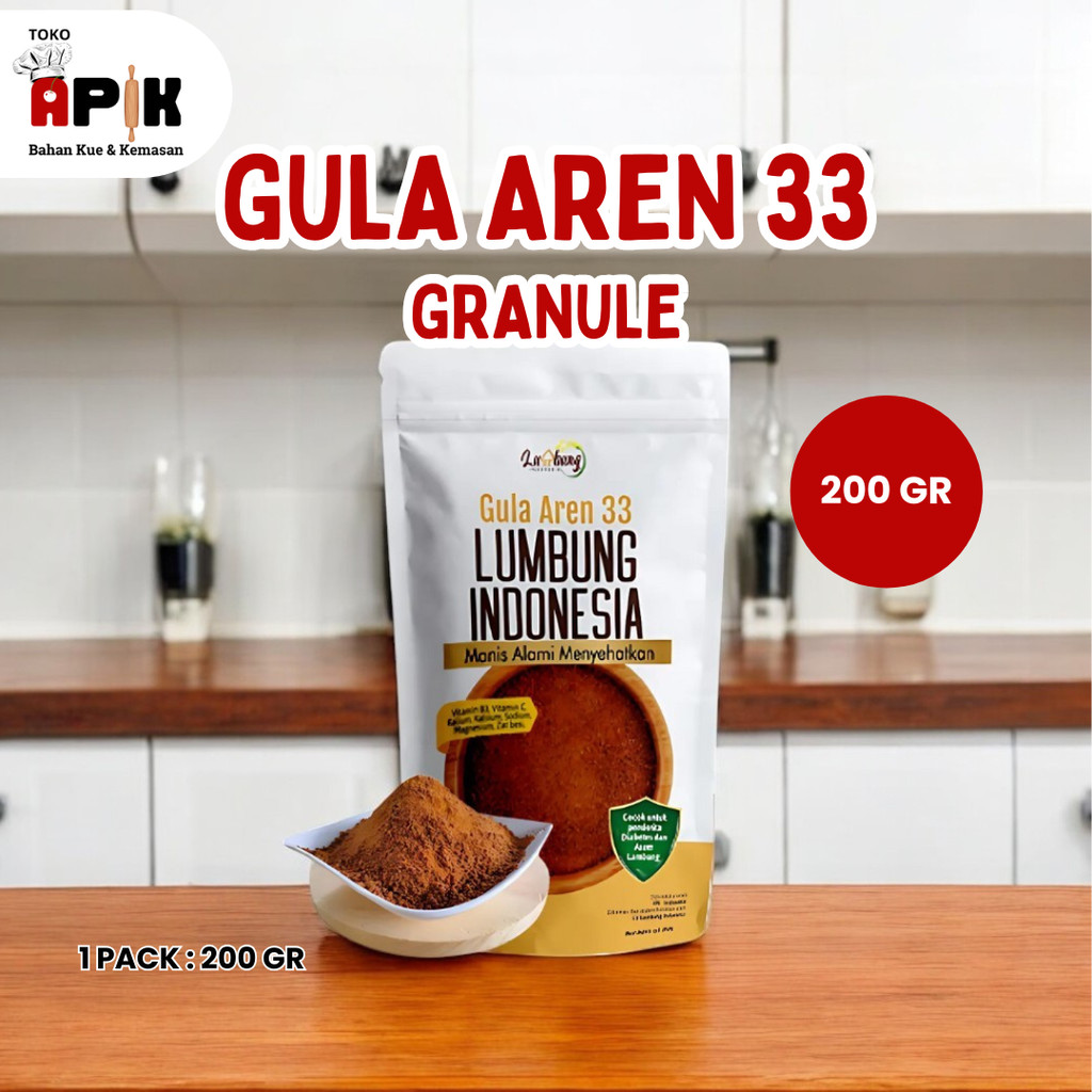 

GULA AREN 33 GRANULE 200GR MAKANAN MINUMAN
