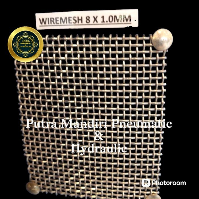Wiremesh Mesh anyaman lurus 8MM x 1MM Meteran SS 316 lebar 1 meter