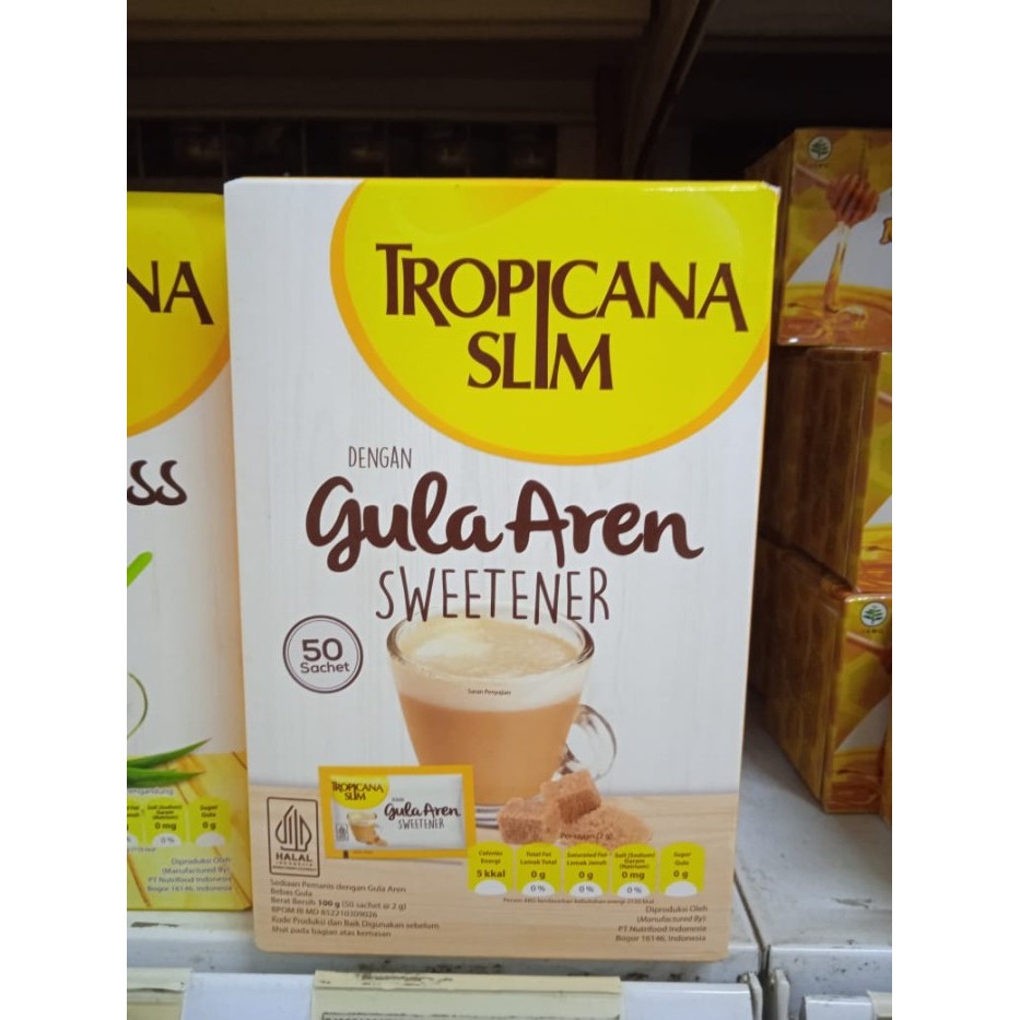 TROPICANA SLIM SWEETENER GULA AREN 50S