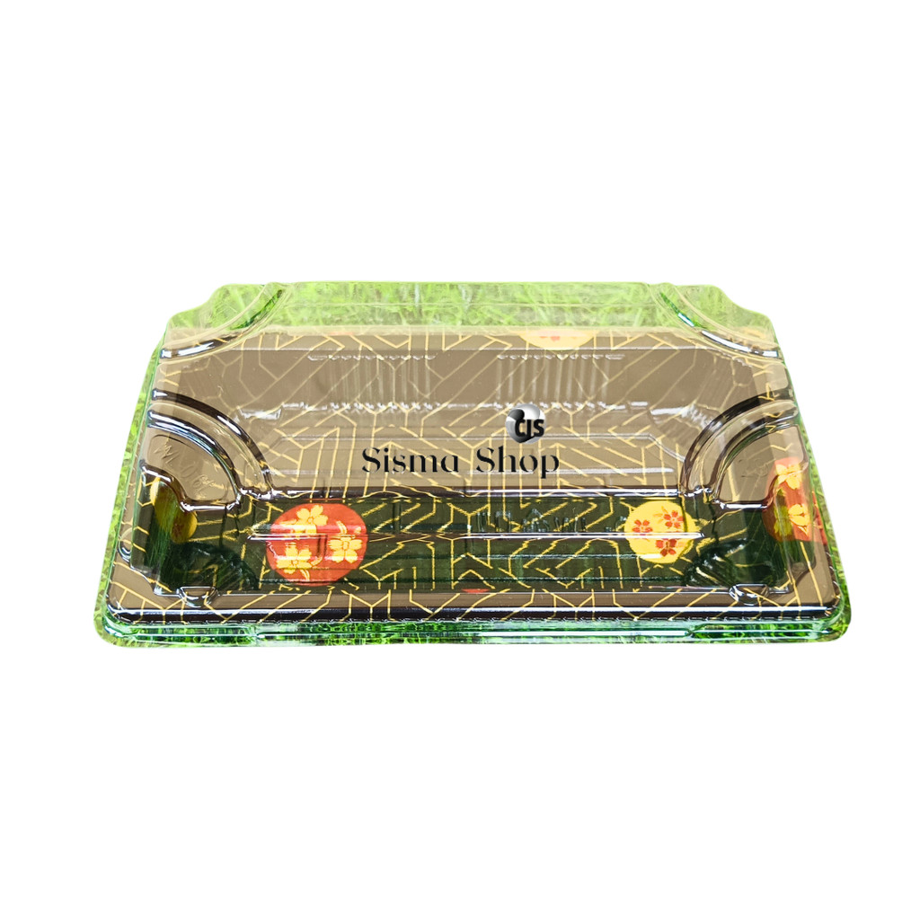 Tray Mika Sushi WL 06 / Mika Box Sushi WL-06 / Tray Sushi Motif Sakura + Tutup