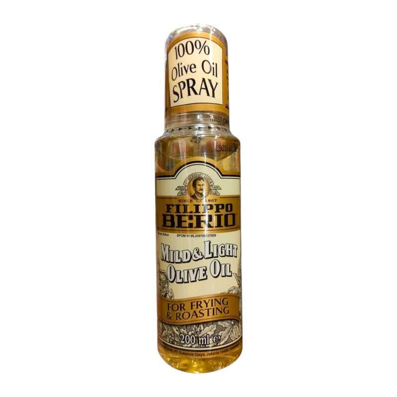 

Filippo Berio 100% Extra Virgin Mild & Light Olive Oil Spray for Frying and Roasting Minyak Zaitun Semprot 200ml