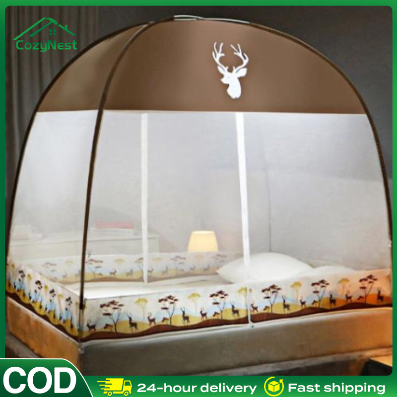 Promo Terbatas 120CM/180CM/200CM Terpal Kamar Anti Nyamuk / Kelambu Lipat / Kelambu Anti Nyamuk / Ke