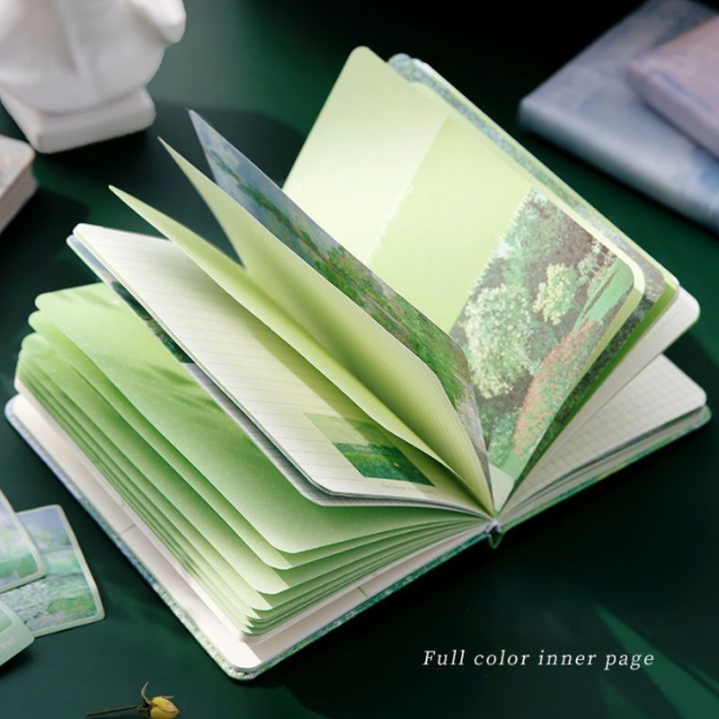 

[Whispers] Full Color Buku Diary Hardcover Notebook Buku Diary Warna-Warni Aesthetic Motif Floral