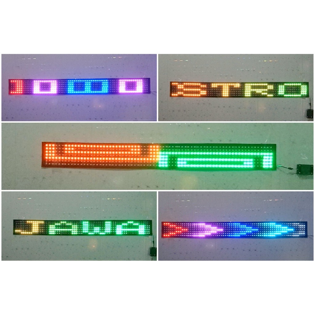 Strobo Running Text 7 Baris Volume 2 12 Volt Dan 24 Volt