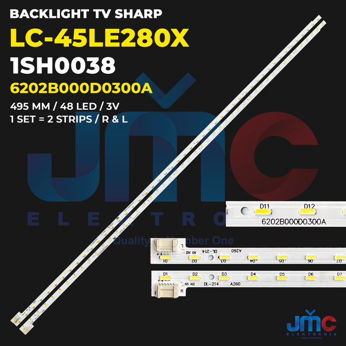 CT99 Backlight TV SHARP 45 Inch LC-45LE280X