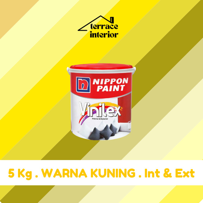 Cat Tembok Vinilex 5000 Interior & Exterior Kuning 5 Kg