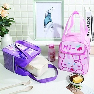 Tas Bekal Lunch Cooler Bag Tas Bento Aluminium Motif Dino And Bear Korean Style 𝙅𝙀𝙏 𝙎𝙝𝙤𝙥 936